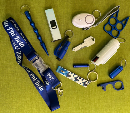 Greek 12 Piece Safety Keychain